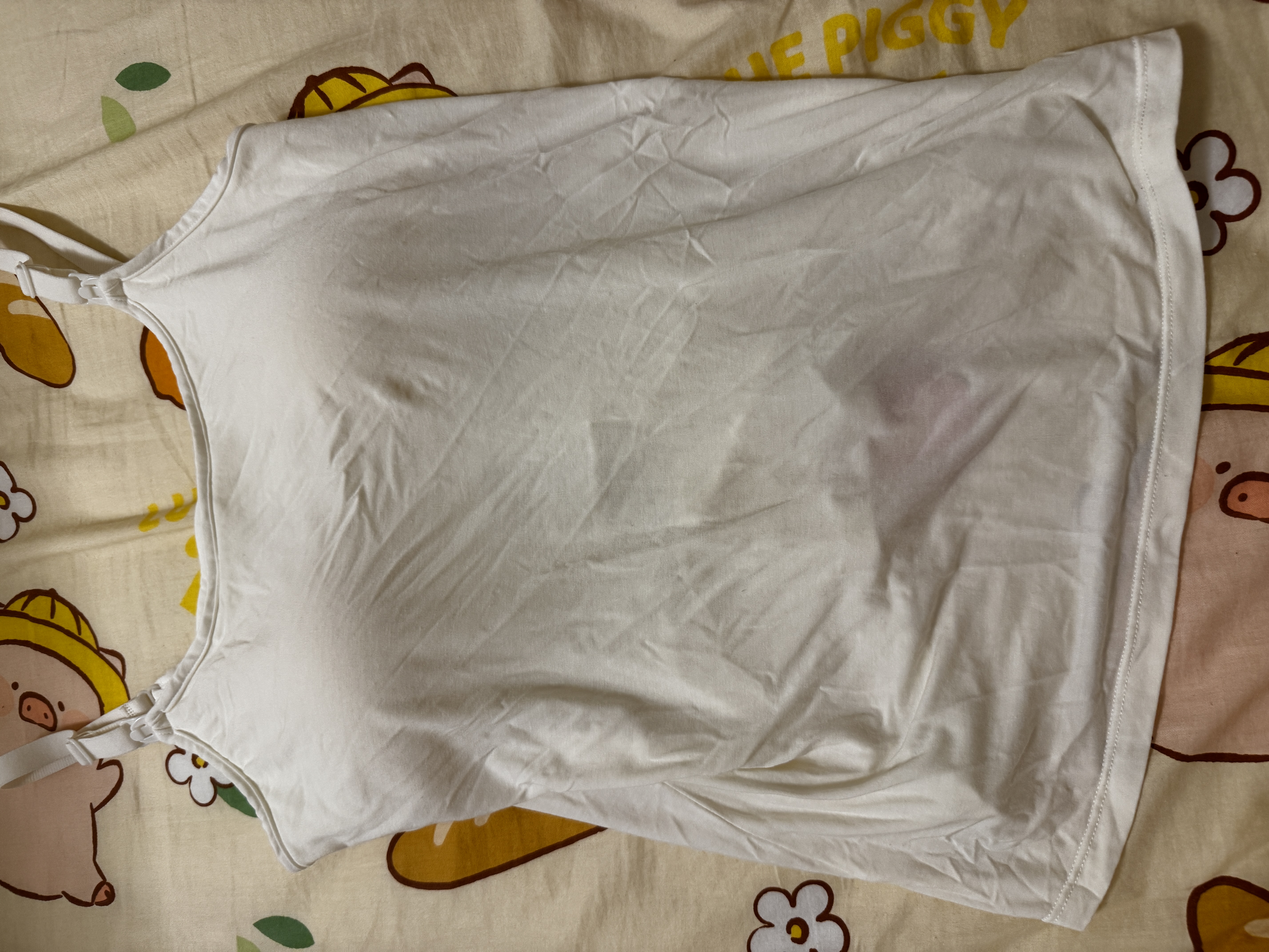 十月结晶孕妇哺乳内衣背心哺乳吊带女产后喂奶神器防走光 【升级冰皮】香草米 L 实拍图