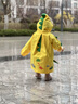 柠檬宝宝儿童防水雨衣卡通造型雨衣儿童斗篷雨披新品小学生男女童雨具 乐奇萌趣喷火龙【分体款】 S【请按主图尺码表选择】 实拍图