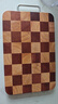 炊大皇家用切菜板砧板乌檀木橡胶木主厨棋盘格菜板小号34*22*2.5cm 实拍图