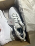 安踏云逸小黑鞋丨男鞋运动鞋子夏季皮面防泼水透气软底白色跑步休闲鞋 【皮面防泼水神器】安踏白/灰-4 42 实拍图