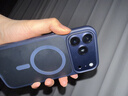 倍思【AR抗反射丨铝合金镜头全包】适用iPhone17Promax镜头膜苹果17promax镜头保护膜高清摄像头深海蓝 实拍图