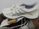 亚瑟士ASICS女鞋网面跑鞋百搭缓震运动鞋透气跑步鞋 GEL-CONTEND 4 白色/银色 37 实拍图