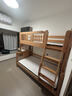 森喜鹿  榉木儿童上下床高低床上下层实木床多功能小户型上下铺成人床 爬梯款 +床垫*2【环保水性漆 1200mm*2000mm【现货闪发 实拍图