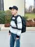 MOSQINOR书包男生初高中生新款大容量背包男小学生3-6年级减负护脊双肩包 大号迷彩黑【含挂件/约45L适合初中/高中生】 实拍图