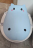 小哈伦儿童马桶婴儿坐便器婴幼儿尿盆小孩宝宝小便器3D软垫坐垫天蓝 实拍图