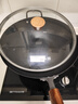 炊大皇铁锅家用无涂层不锈炒锅燃气灶专用炒锅炒菜锅平底锅极铁锅34cm 实拍图
