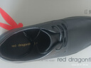 红蜻蜓真皮春夏男士高级感正装皮鞋德比鞋婚鞋内增高鞋 WTA7376 黑色38 实拍图