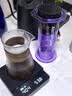 爱乐压（AEROPRESS）透明版便携式咖啡机 高颜值手压咖啡壶浓缩冷萃冰美式手冲壶家用 月光紫clear咖啡机（含50张滤纸） 实拍图