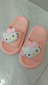猪爸爸儿童拖鞋女童夏季2025新款室内防滑6-12岁三丽鸥宝宝亲子拖鞋粉18 实拍图