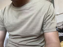 雾卡 【纯棉2件装】短袖t恤男潮流宽松大码夏天新款休闲纯色半袖T恤 纯色净版：深灰+卡其 L 建议120-135斤 实拍图