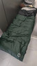 京东京造 信封式睡袋成年人四季通用户外露营冬季加厚防寒保暖军绿色1.8kg 实拍图