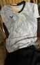 速干型新款羽毛球服套装男女款速干运动服短袖透气比赛 3113男款浅青色黑裤套装 001黑 2XL 实拍图
