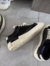 FILA FUSION斐乐女鞋帆布鞋女 低帮板鞋POP轻质帆布鞋休闲运动鞋女 黑-BK 35.5 实拍图