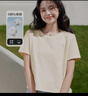 班尼路（Baleno）100%纯棉短袖T恤女2026年夏季宽松短款小个子休闲百搭半袖上衣 实拍图