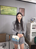 纪诗哲包包女包2026新款女士单肩斜挎小方包送老婆女友七夕情人节礼物 蓝色 品牌礼盒装 实拍图