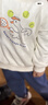 优衣库婴幼儿高弹力卫衣/长袖宝宝运动衫481895 01 乳白色 110 实拍图