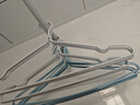 LYNN衣架 挂衣服防滑无痕衣挂架成人家用衣挂加粗大号晾晒衣撑子10支 实拍图