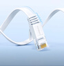 绿联六类网线 扁平千兆网络宽带线 CAT6类家用电脑路由器隐藏走线 8芯双绞成品跳线 0.5米 白色25003 实拍图