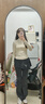 尤克达蒂（yookdd）瑜伽裤女假两件修身遮胯微喇裤裙高腰提臀运动健身裤普拉提训练服 【灰色M】建议80-105斤 实拍图