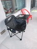 户外折叠椅 月亮椅 便携钓鱼椅 慵懒慢节奏休闲躺椅 露营蛋卷桌椅 黑色【椅面logo随机】 实拍图