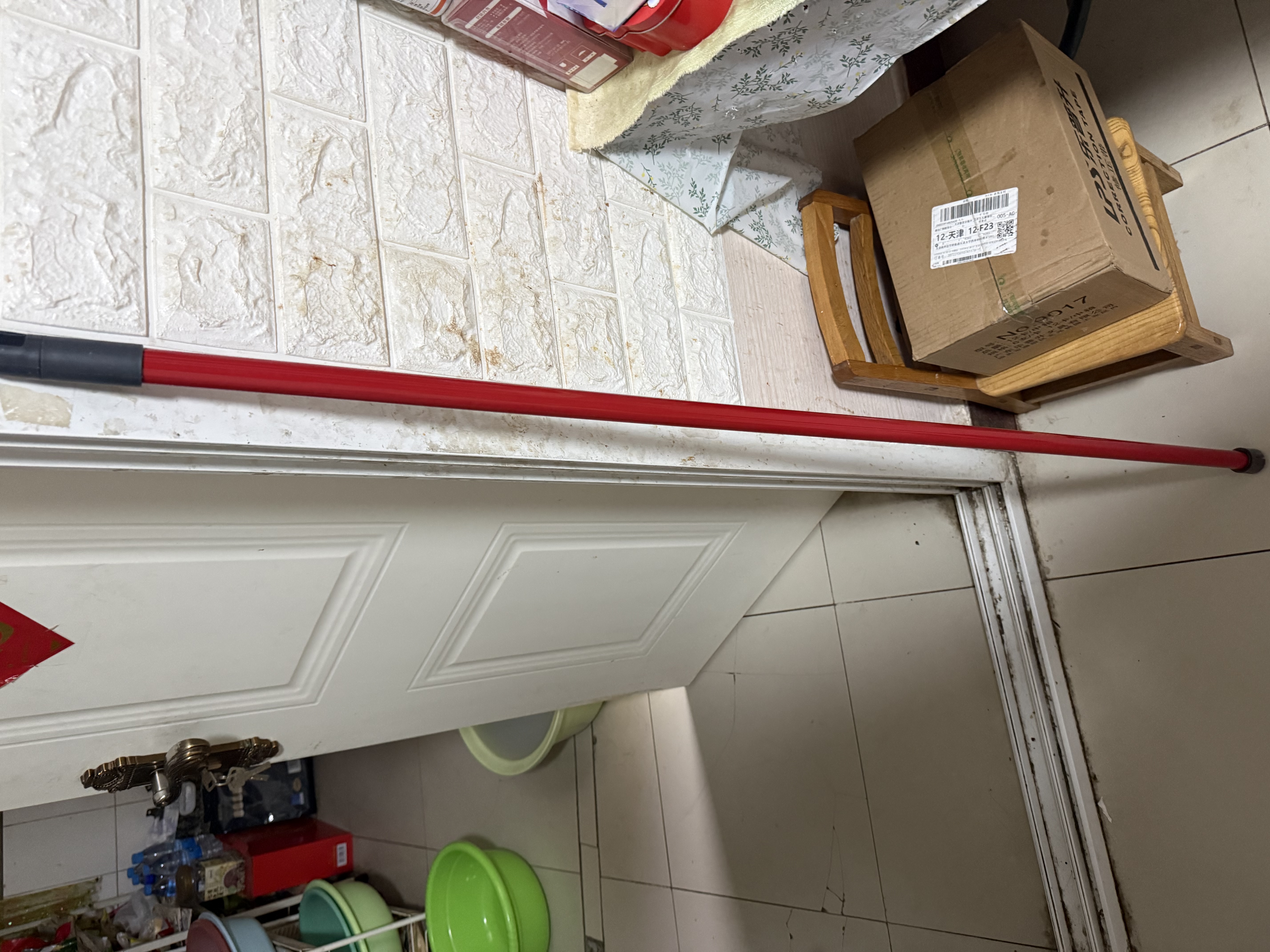 微力达德国微力达拖把进口无纺布蓝拖拧干水桶家用地拖吸水墩布正品包邮 蓝色拖把一杆二头 实拍图
