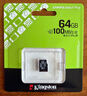 金士顿（Kingston）64GB TF（MicroSD） 存储卡 U1 A1 V10 内存卡 读速100MB/s 适配无人机/运动相机/switch/监控 实拍图