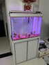 森森（SUNSUN）大型鱼缸底过滤水族箱客厅家用落地玻璃生态金鱼缸 超白款升级底滤 0.8米长35cm宽（黑白灰可选） 实拍图