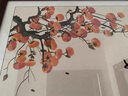 良木新中式电表箱装饰画免打孔总闸开关配电箱遮挡装饰画壁画柿柿如意 3A-事事如意-红褐实木框 50*40CM左推拉遮挡40*30 实拍图