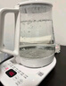 美的（Midea）养生壶大容量 柔声轻音变频煮茶器智能预约1.5L烧水壶 恒温玻璃煮茶壶 办公室电水壶 花茶壶 【双层隔热盖】14大养生功能12Q 1.5L 实拍图
