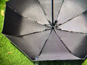 天堂伞 全自动阳伞三折 全自动折叠太阳伞遮阳伞黑胶防晒伞 粉绿 实拍图