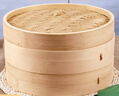 拜杰竹蒸笼 家用小笼包蒸笼屉 点心蒸笼手工艺竹蒸笼2层1盖27cm 实拍图