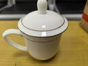 京东京造 茶杯 陶瓷泡茶水杯子办公室会议杯带盖描金可定制 360ml 1只装 实拍图