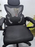 朗域轩品人体工学电竞椅人工力学座椅久坐护腰宿舍游戏电脑椅子可躺写字椅 【升级四向腰托】骁骑黑丨4级气杆 120-155度(含) 联动扶手 四向腰托 实拍图
