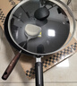 炊大皇铸铁炒锅0无涂层铁锅平底炒菜锅32cm氮化防锈不挑灶典精DJ32ZT-S 实拍图