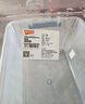 禧天龙塑料衣物收纳箱玩具整理箱车载储物箱55L 透明 1个装 带轮 实拍图