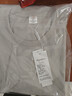 【京东直采】本命年红色t恤男短袖特级纯棉打底衫长袖内搭t恤 海鸥灰（短袖） 2XL （140-155斤） 实拍图