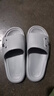 凉拖鞋男士夏季新款室内家居防滑浴室洗澡踩屎感厚底情侣一字拖鞋 灰色 44-45 实拍图