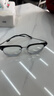 蔡司（ZEISS）镜片近视眼镜框男半框防蓝光辐射可配带散光度数眼睛女钛合金镜架 升级钛材 黑银 配colorein镜片1.60防蓝光 0-800度 实拍图
