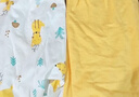 舒贝怡2条装儿童短裤夏季薄款婴儿裤子男女宝宝休闲纯棉大pp裤黄色 100 实拍图