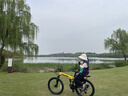 EROADE伊诺德折叠山地自行车男成人青少年学生超轻便携铝合金越野变速车 黄色【宙马X1】全铝合金-碟刹 24寸-适合身高150-170cm 24速 实拍图