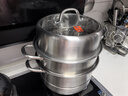 康巴赫304不锈钢三层蒸锅蒸笼复底大汤蒸锅多功能锅具30cm燃气灶通用 实拍图