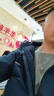 德尔惠冲锋衣男春秋季夹克外套男户外连帽运动服休闲宽松男装 深蓝 3XL  实拍图