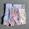 锦度（jindu）平角内裤女士纯棉裆高腰收腹安全女式四角短裤 杏+兰+灰+豆沙 L 实拍图