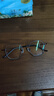 依视路（ESSILOR） 钻晶系列高清耐磨防蓝光近视超薄镜片专业配度数眼镜架男女镜框 钛+金属-全框-4023BK-黑色 镜框+依视路A4防蓝光1.56现片 实拍图