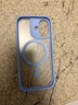 亿色（ESR）Ai按键全包适用苹果17手机壳 iPhone17保护套透明硅胶软壳超薄磁吸镜头防护气囊防摔女高级半透蓝 实拍图
