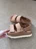 UGG夏季新款女士时尚舒适炫金系列厚底露趾魔术贴休闲凉鞋1141493 CHE | 栗色 38 晒单实拍图