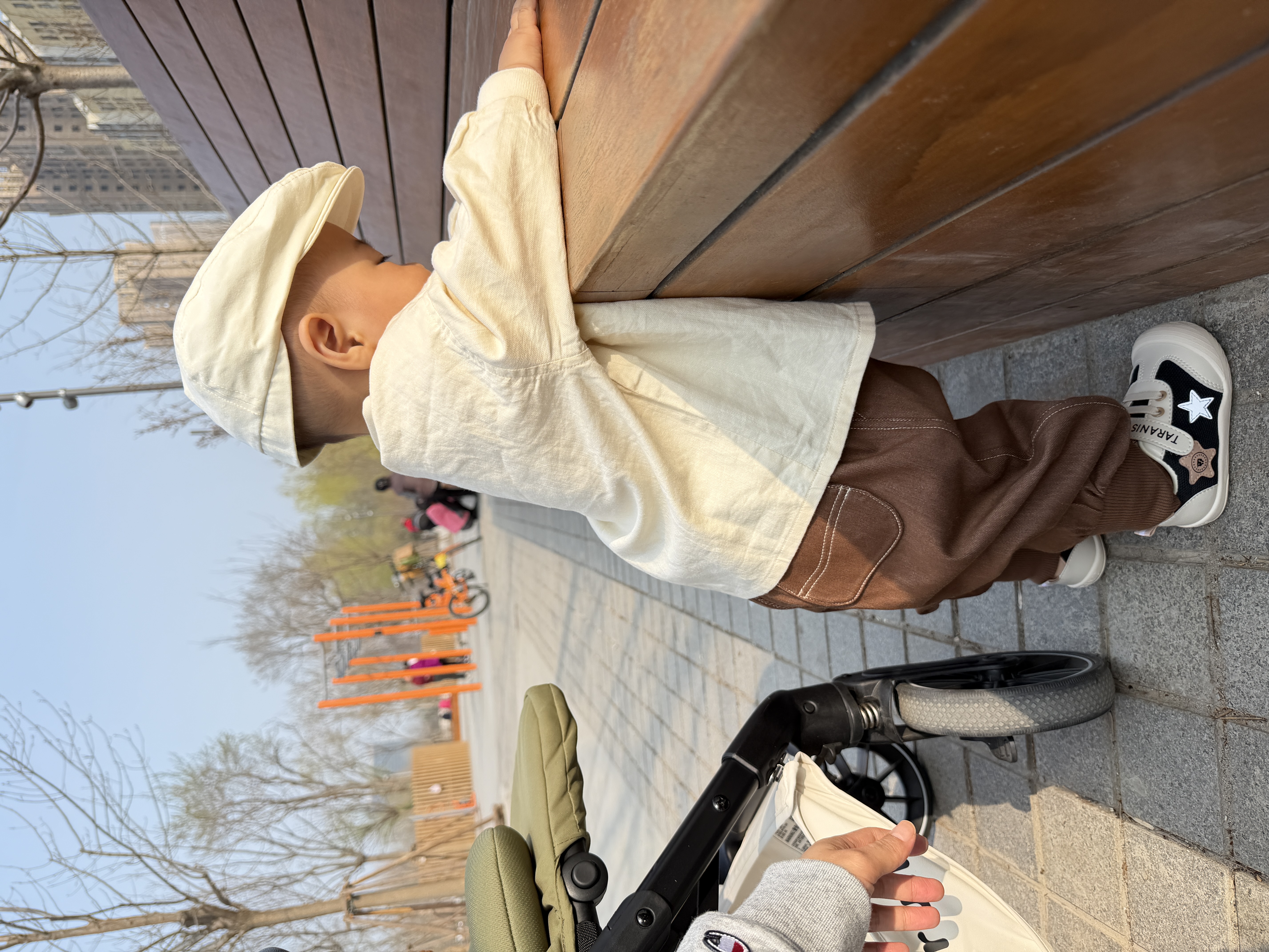 babylove婴幼儿帽子春秋季纯棉时尚宝宝贝雷帽纯色百搭洋气画家帽 实拍图