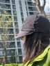 CACUSS遮阳帽子女士四季透气大帽檐冰丝防晒户外骑行防紫外线太阳帽黑大 实拍图