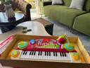 光多拉儿童电子琴宝宝初学者早教37键可弹奏带话筒小钢琴男女孩生日礼物 实拍图