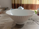 新款家用7英寸斗笠面碗釉下彩拉面碗高级感陶瓷吃面碗 纯白 7英寸 1个 斗笠碗 实拍图